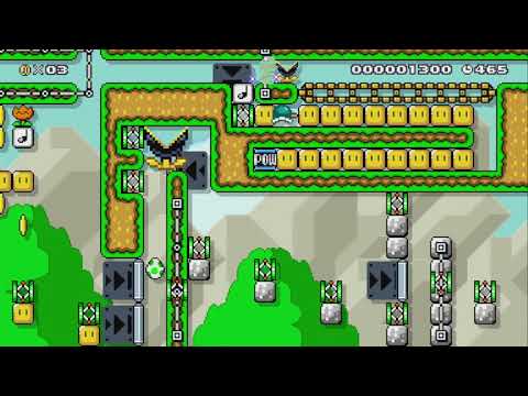 ヨッシーの卵が運ばれるダッシュ全自動　Keep Run by たか - SUPER MARIO MAKER - NO COMMENTARY 1bi
