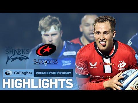 Sale Sharks v Saracens - HIGHLIGHTS | Two Tries Decide Close Affair! | Gallagher Premiership 2021/22