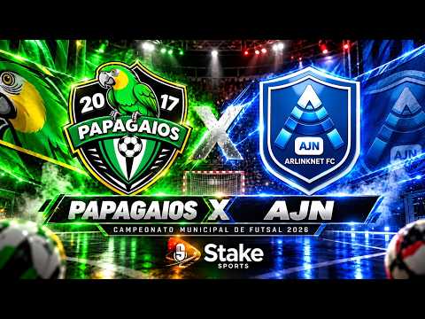 FUTSAL AO VIVO: Papagaios x AJN | Jogo 4 do Campeonato Municipal 2026