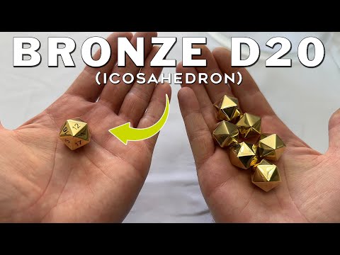 How To Make Your Own BRONZE D20 Dice At Home (Icosahedron Metal Casting Tutorial)