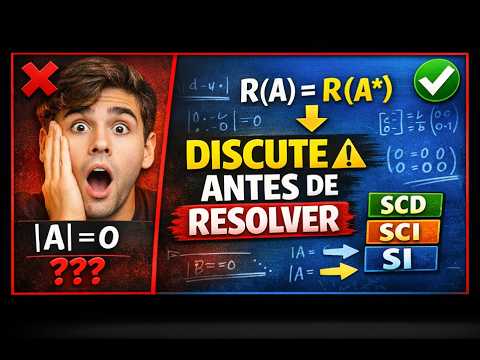 🔥 DISCUTIR vs RESOLVER un Sistema de Ecuaciones (El TRUCO que casi nadie explica) | Rouché-Frobenius