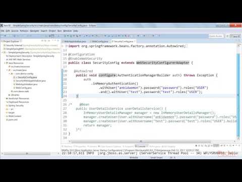 Secure Your Spring Based Applications Web Security Java Configuration | packtpub com