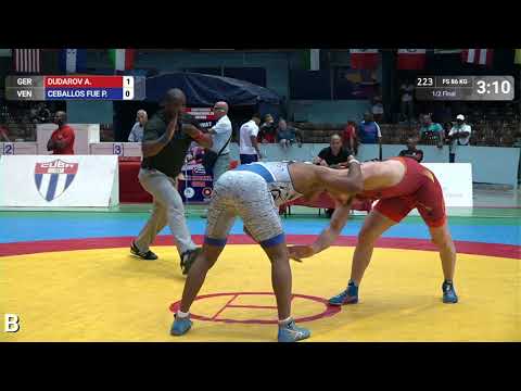 1/2 FS - 86 kg: A. DUDAROV (GER) v. P. CEBALLOS FUE (VEN)