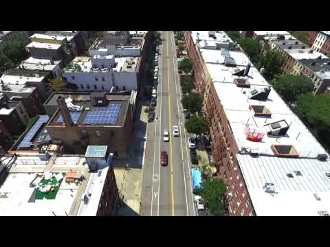 Retail Space FOR RENT - 128 Greenpoint Avenue (Drone POV)