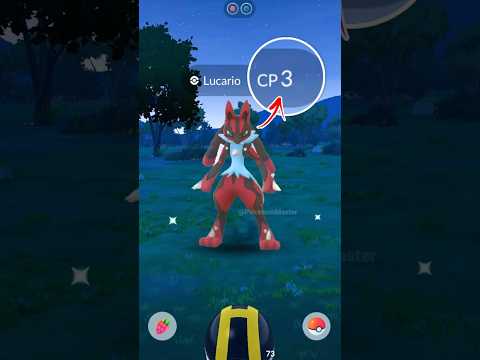 When I got Lowest Cp Mega Lucario in Pokemon GO.