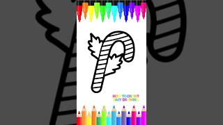 Learn How to Draw a Christmas Candy Cane for Kids | Easy Drawing Tutorial