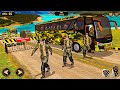 Army Soldier 🚌 Bus Driving Simulator - Offroad 😱US Transport Duty Driver - 🔥 GamePlay Android