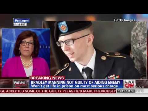 Bradley Manning found not guilty of aiding the enemy, guilty on other charges