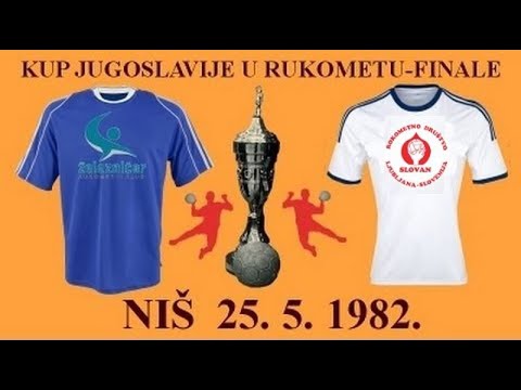Handball Finale Kupa Jugoslavije 1982 RK Železničar Niš - Kolinska Slovan rukomet rokomet
