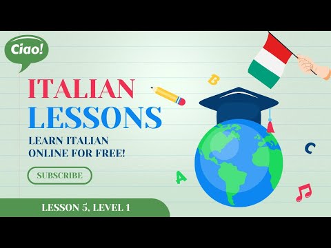 Italian lesson 5, level 1