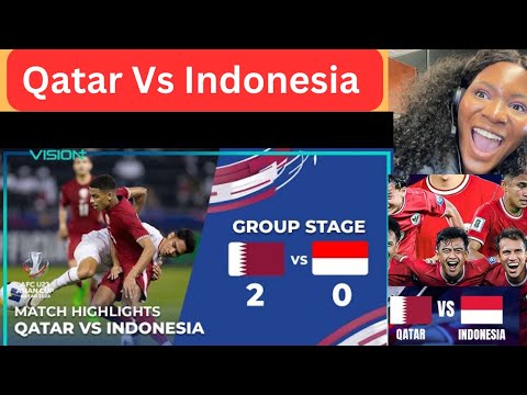 #AFCU23 Group A : QATAR 2 - 0 INDONESIA reaction