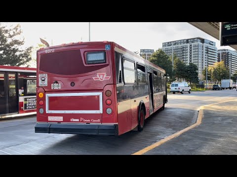 TTC Route 104 Faywood Orion Bus Ride #8372 from Wilson Stn to Sheppard West Stn (May 5th, 2023)