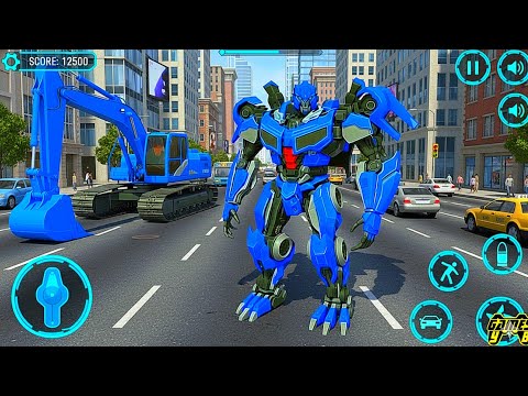 Excavator Robot transformers: Mech Multiple Transform Game Part 6 - Android Gameplay