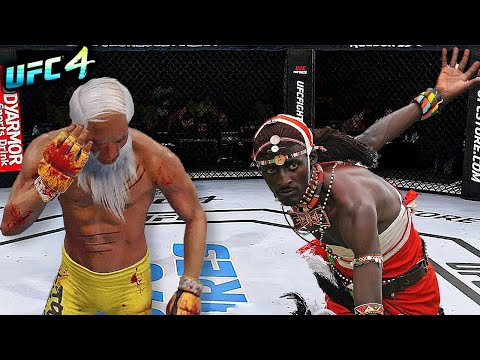 Old Bruce Lee vs. Leader Maasai (EA sports UFC 4)