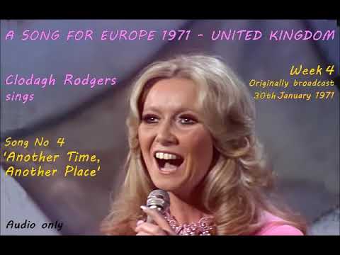 A Song For Europe 1971 United Kingdom - Song 4 - Clodagh Rodgers sings 'Another Time, Another Place'