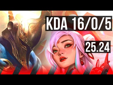PANTHEON vs IRELIA (TOP) | Perfect KDA: 16/0/5 | EUW Master | 25.24