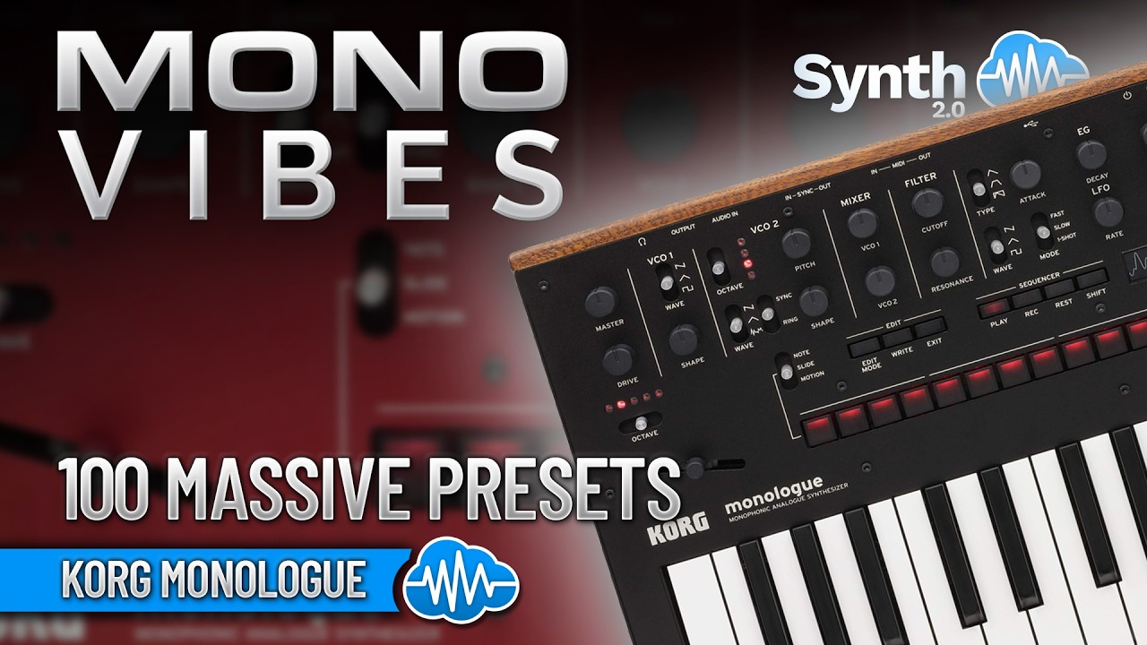 SCL628 - ( Bundle ) - Monovibes + Funky Experience Soundset - Korg Monologue - Video Preview 1