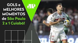 Vitória muito polêmica: São Paulo 2 x 1 Cuiabá; confira os melhores momentos