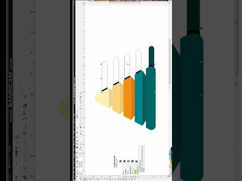 Pyramid chart infographic template elegant 3D Design Learn CorelDRAW #best_tips_and_tricks