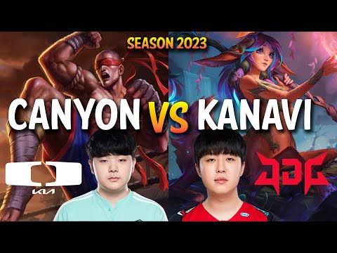 DK Canyon vs JDG Kanavi - Canyon LEE SIN vs LILLIA Jungle - KR Ranked