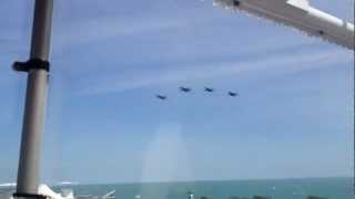 Blue Angels seen from the Navy Pier Ferris Wheel
