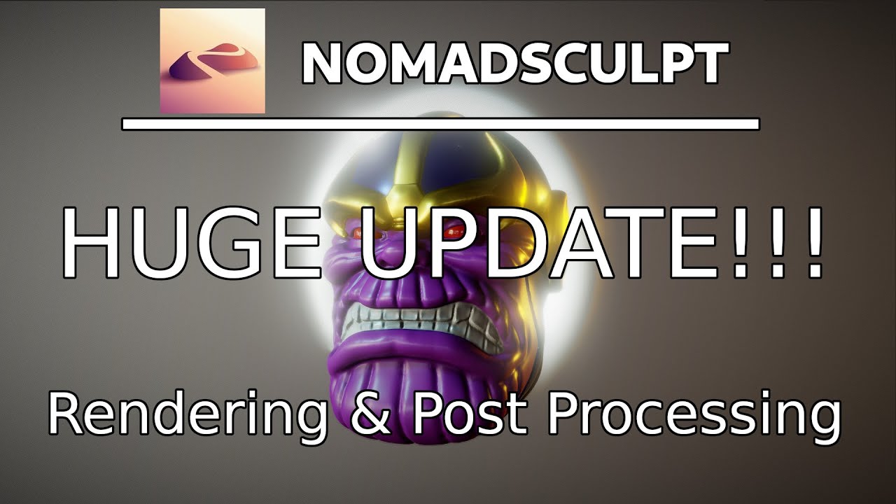 BIG UPDATE: Rendering & Post Processing in Nomad Sculpt