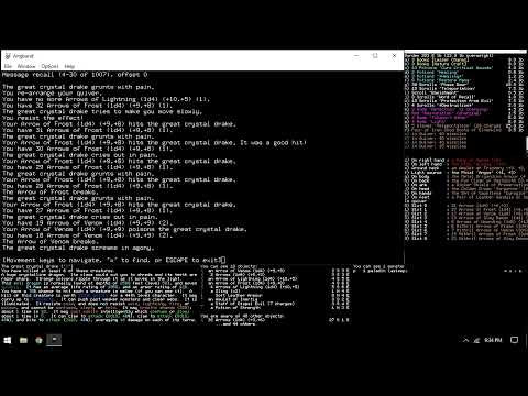 Angband 4.2.4 Ranger gameplay
