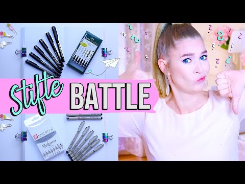STIFTE BATTLE - der Bullet Journal STIFTE TEST