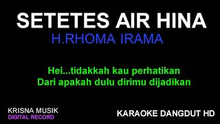 Download lagu SETETES AIR HINA KARAOKE DANGDUT HD mp3