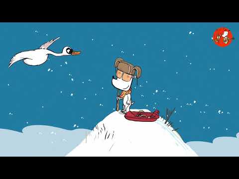 Hvirvlende Kridhvide Sne I Børnesang I Hunden Ib Dansk