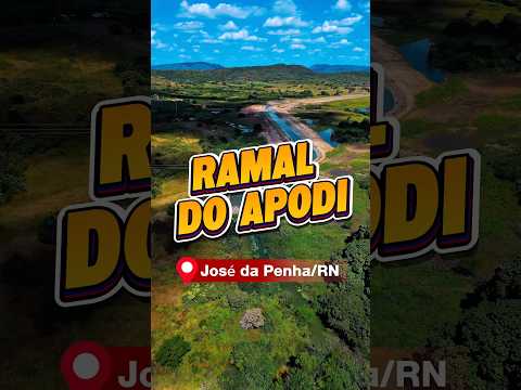 Canal Ramal do APODI em José da Penha. #viral #nordeste #riograndedonorte #transposição #turismo