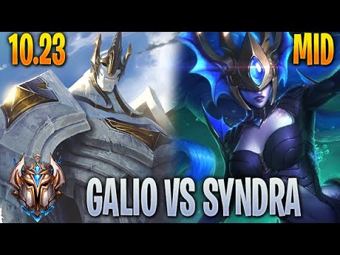 Galio Mid vs Syndra - 10.23 Challenger