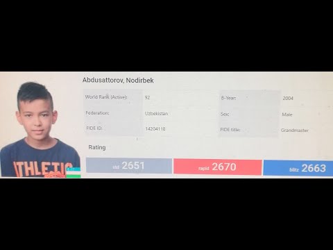 Dear YouTube, I beat the World Champion  GM Nodirbek Abdusattorov