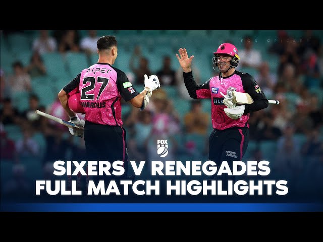Sydney Sixers v Melbourne Renegades | Full Match Highlights I 16/12/24 | BBL | Fox Cricket
