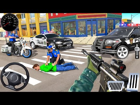 Police Car Chase Simulator 3D Game - Real Cop Cars Driving Simulator 2025 - Android GamePlay