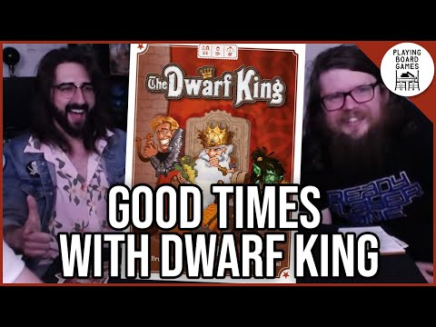 We have a great time chilling with THE DWARF KING (Board Game Gameplay)
