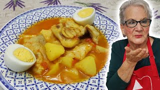 PATATAS con BACALAO 🍲 😋 [ Super Rico y Facil ]