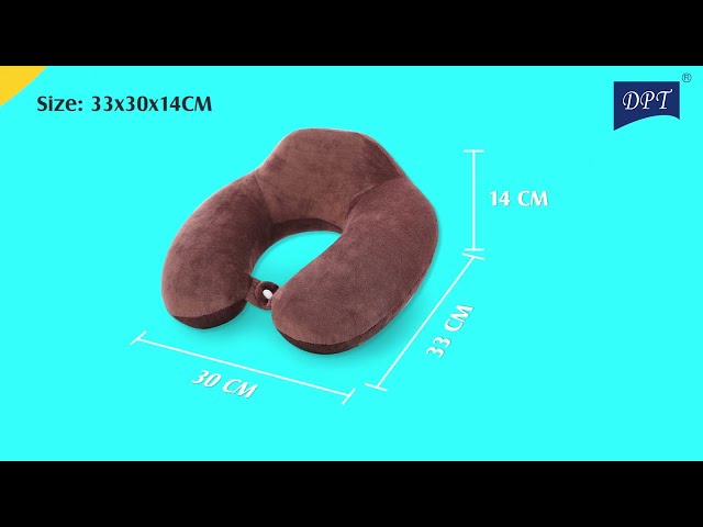 30cm Travel Neck Pillow - Supports Neck and Reduces Stress, Easy to Carry and Clean, Allergy and Dust Resistant