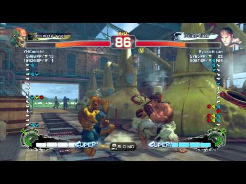 SSF4 AE 2012: YHCmochi (Dhalsim) vs Ryukichikun (Ryu) - Xbox Live Ranked Match