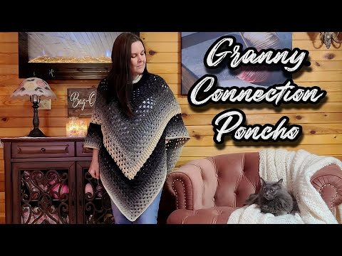Easy Crochet Poncho Tutorial / Granny Connection Poncho