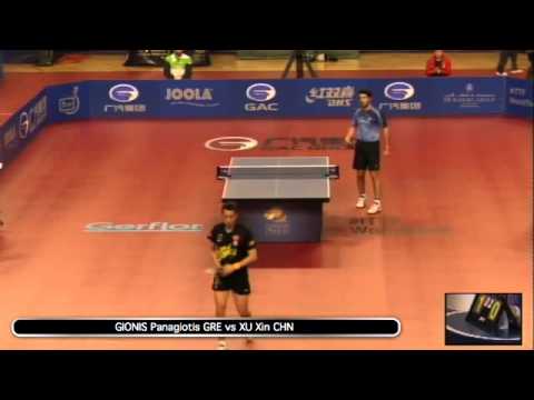 2014 Qatar Open MS R2 GIONIS Panagiotis GRE vs XU Xin CHN