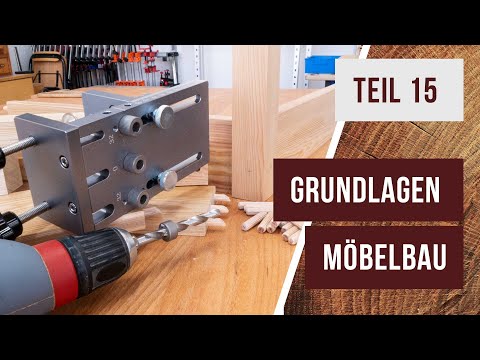 Grundlagen Möbelbau - Teil 15 - Dübelverbindungen am Rahmen