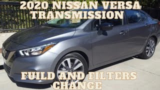 2020 Nissan versa transmission fluid and filters change
