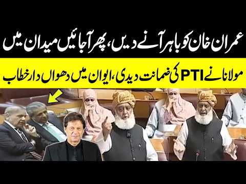 Imran Khan Ko Bahar Aany Dein! Maulana Fazal Ur Rehman Fiery Speech in Assembly | Public News