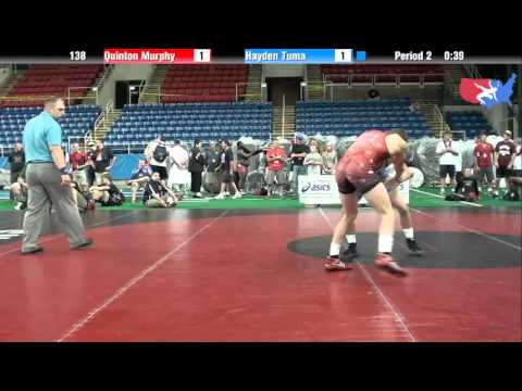 Fargo 2012 138 RR3: Quinton Murphy (New York) vs. Hayden Tuma (Idaho)