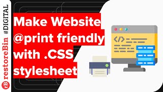 How to make a webpage printer friendly using CSS "@media print" tag?