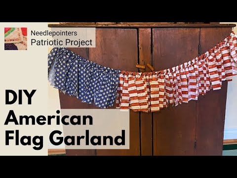 DIY Fabric Patriotic Garland Tutorial