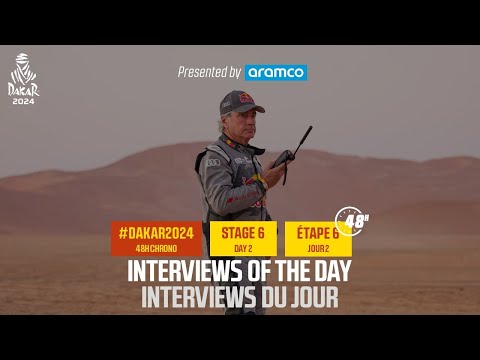 Interview of the day presented by Aramco - Stage 6  - #Dakar2024