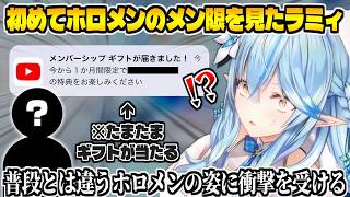 とあるホロメンのメンシギフトを貰い配信を見たら普段とは違う姿に衝撃を受けた雪花ラミィ