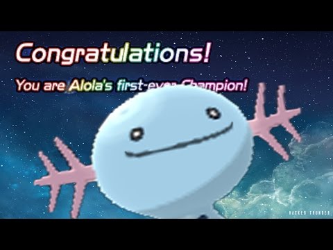 Defeating Champion Kukui with Only Wooper! (NO ITEMS)